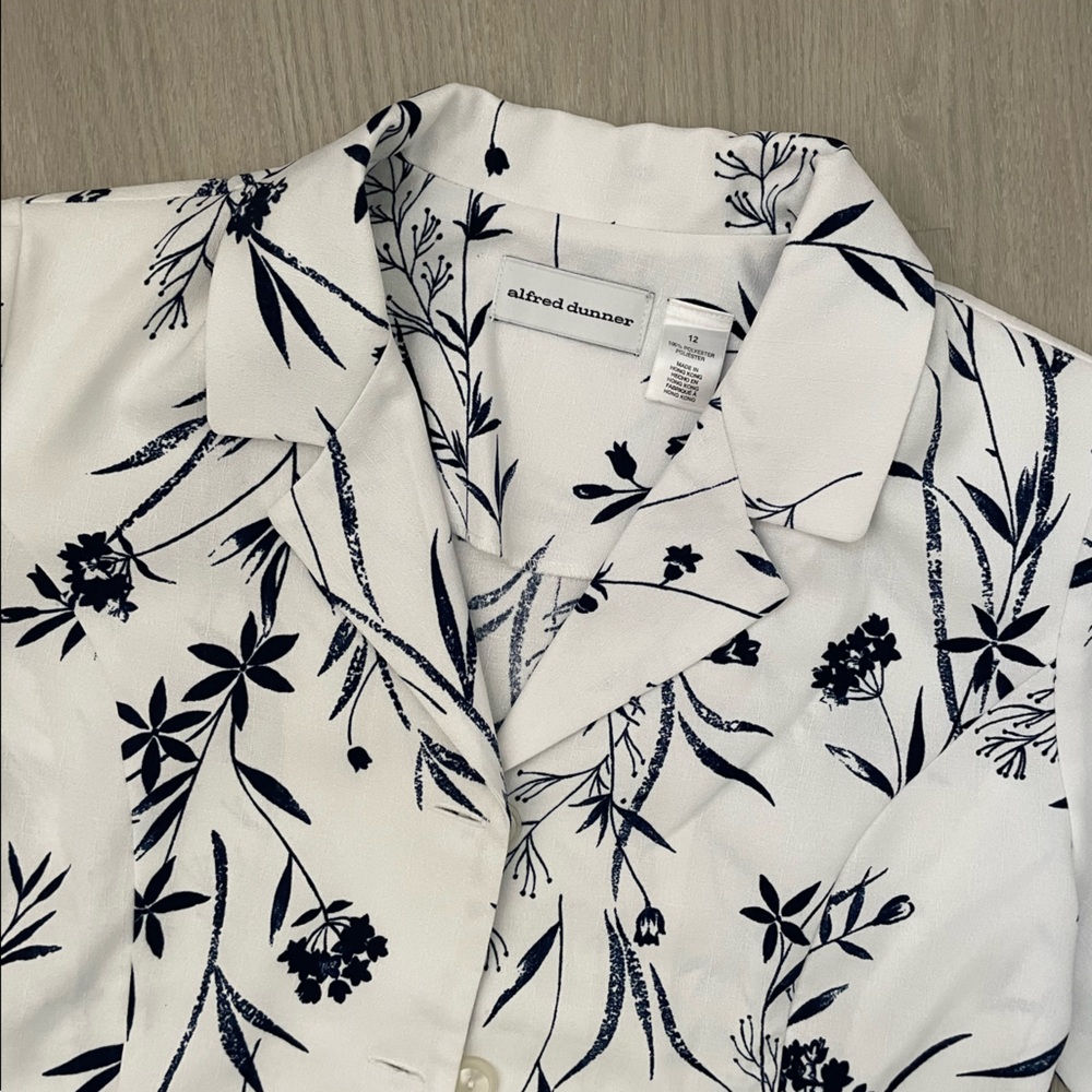 Alfred Dunner, womens blazer top, cool floral print